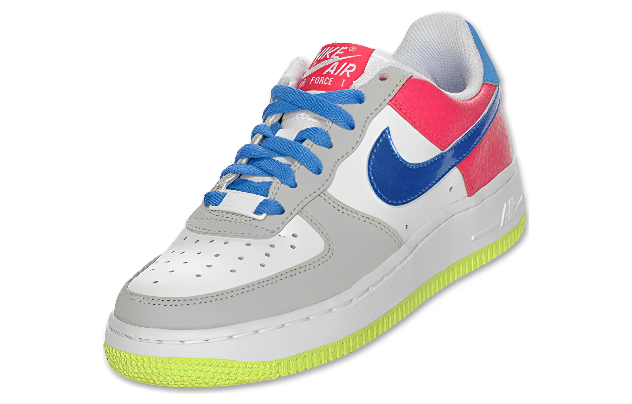 Nike Air Force 1 Low 'White Grey Blue Red' 圖 3