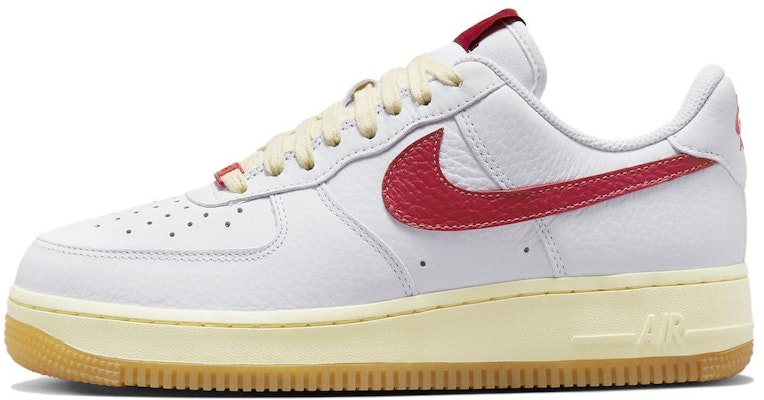 Women Nike Air Force 1 07 White Red Gum FN3493 100