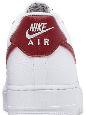 Nike air force 1 2025 white and red mens