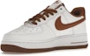 Shop Nike Air Force 1 Low 透氣輕便 低幫 板鞋 男女同款 白棕