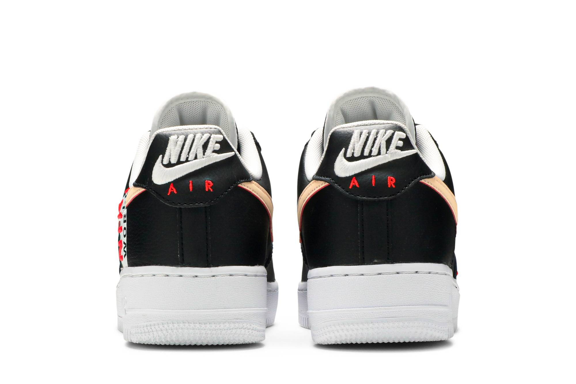 Details for Nike Air Force 1 Low 'Worldwide Pack - Negro Carmesí' CK6924-001