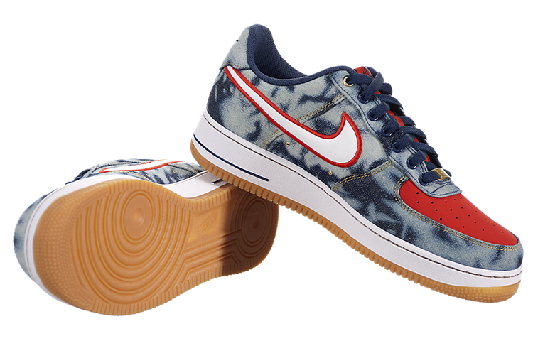 acid wash denim air force 1