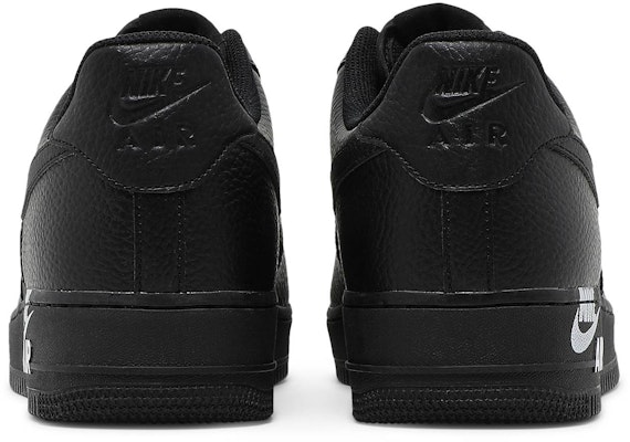 Nike Air Force 1 Low Negro Negro Blanco AJ7280-002 Details for Nike Air Force 1 Low Negro Negro Blanco AJ7280-002