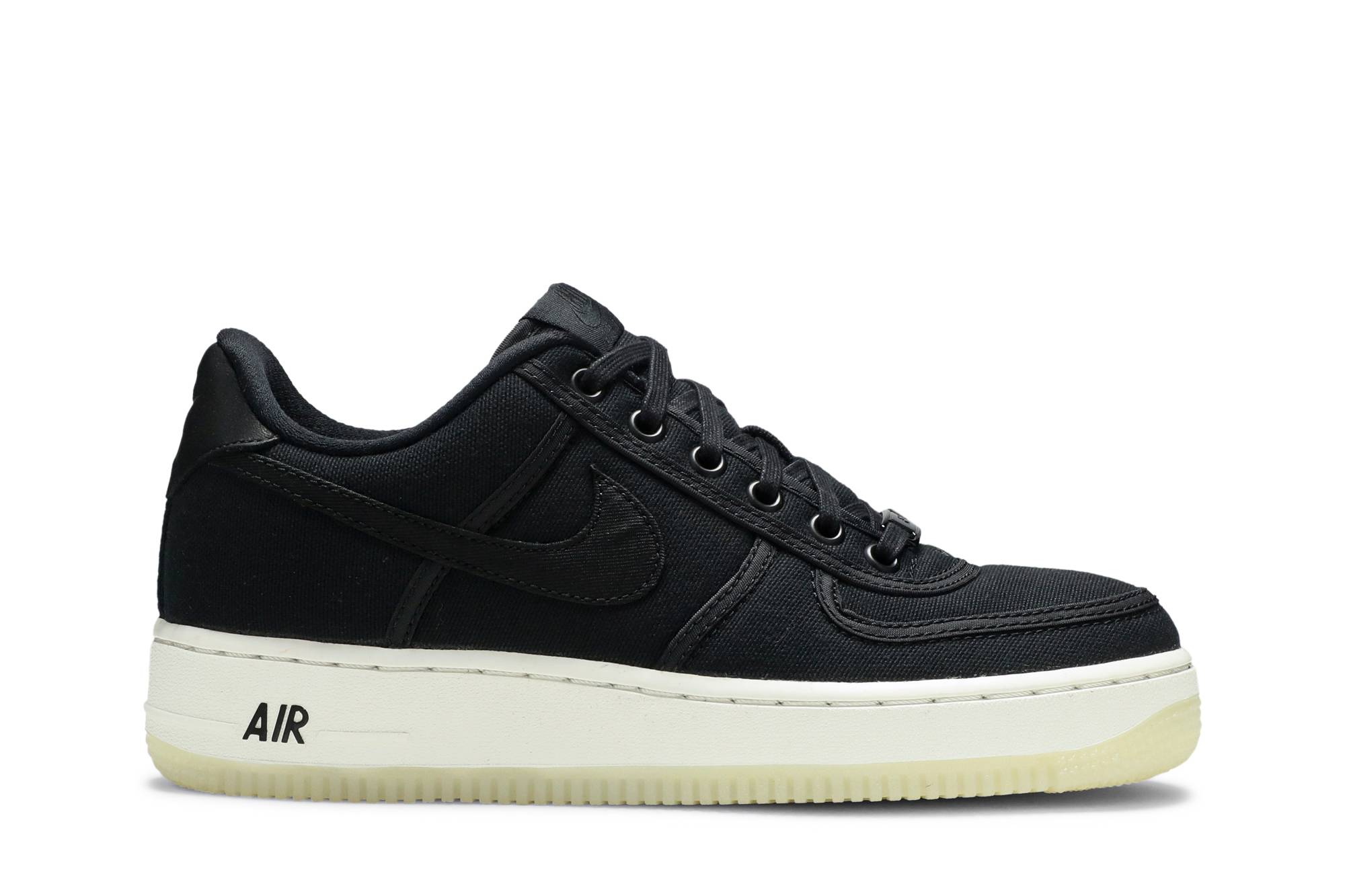 air force 1 low canvas black