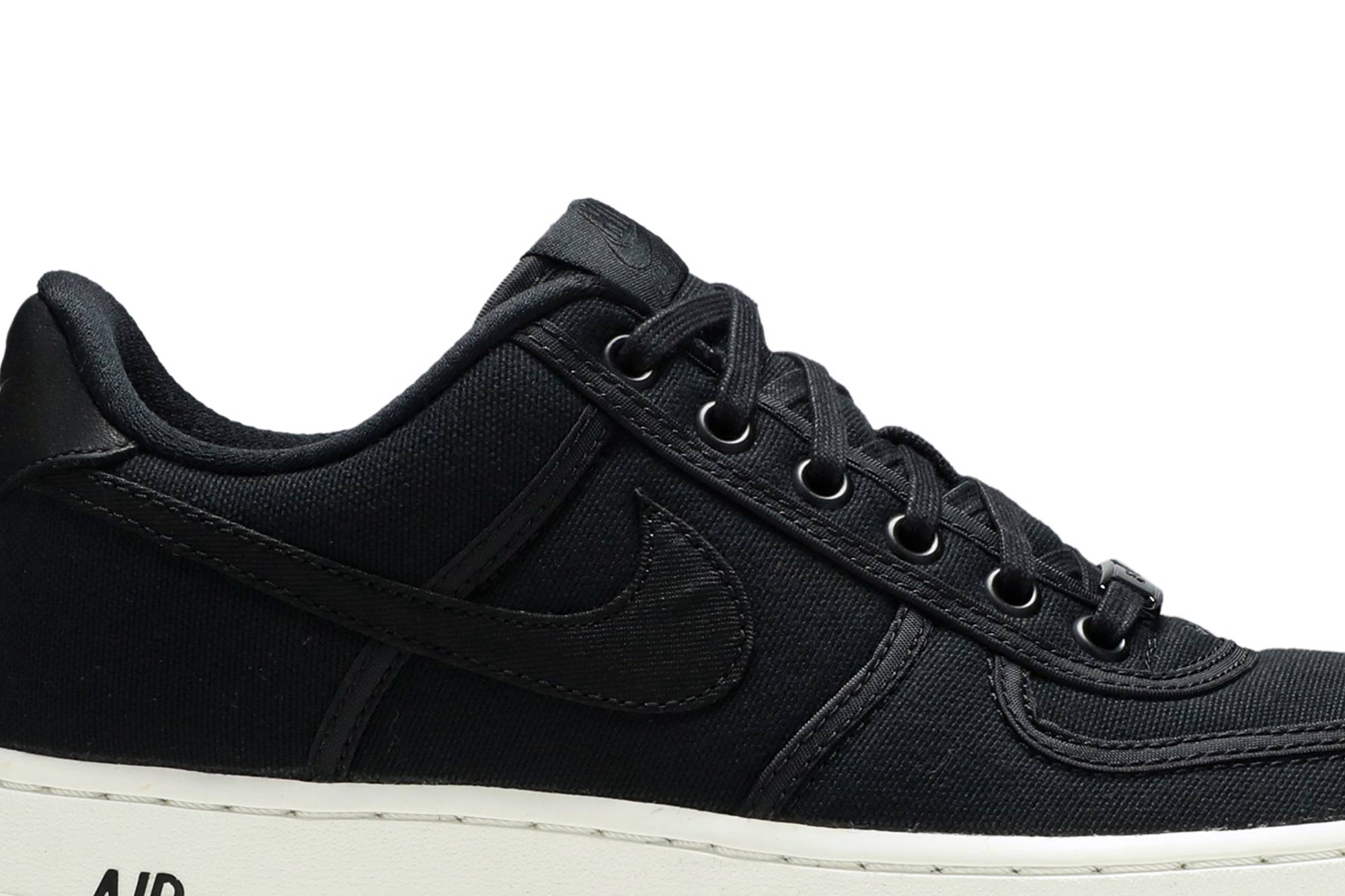 Nike Air Force 1 Low Canvas 'Black' 圖 2