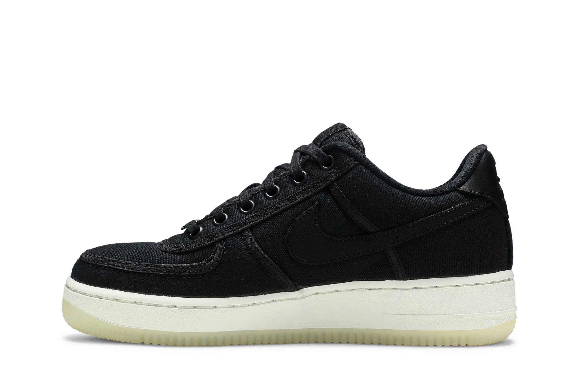 Nike Air Force 1 Low Canvas 'Black' 圖 3