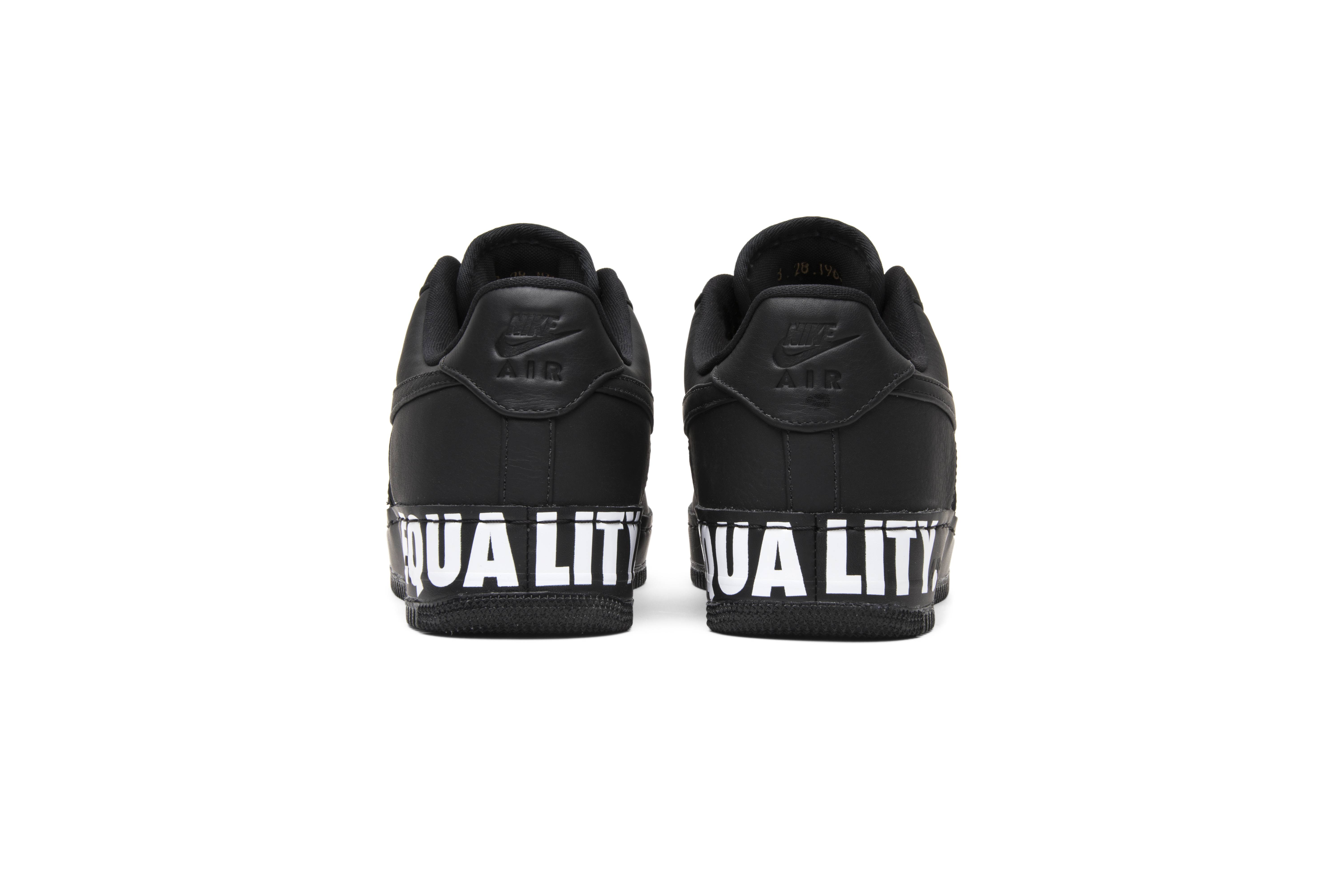 Details for Nike Air Force 1 Low CMFT 'Equality BHM' 2018 Edisi Bulan Sejarah Hitam AQ2125-001