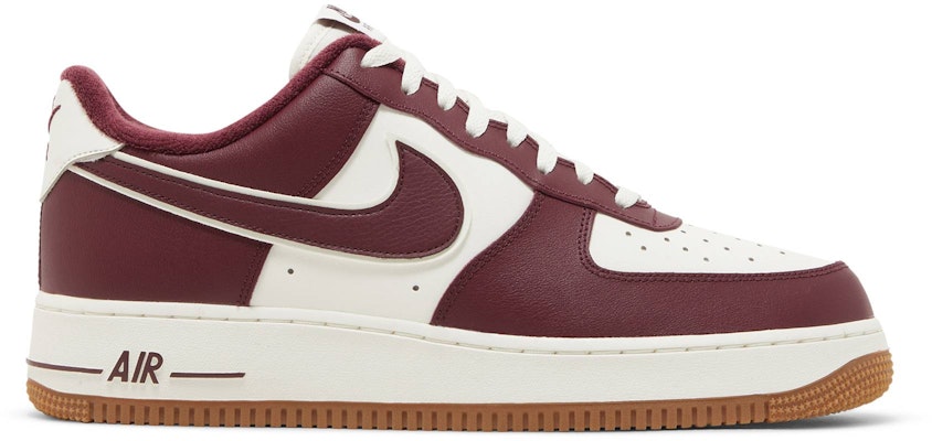 Air force 1 white 2025 and maroon