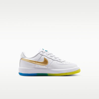Lookbook (PS) Nike Air Force 1低筒 易穿 白/藍/黃/金 IR6942-100