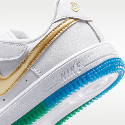 (PS) Nike Air Force 1低筒 易穿 白/藍/黃/金 IR6942-100 Cheap (PS) Nike Air Force 1低筒 易穿 白/藍/黃/金 IR6942-100