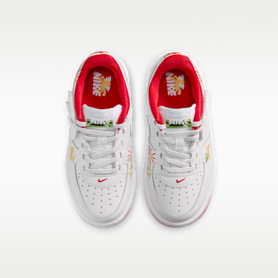 Shop (PS) 耐克Air Force 1 Low简易穿脱 白/白/大学红/白 IQ1136-111