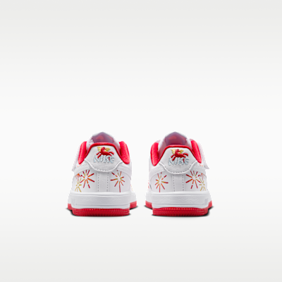 Details for (PS) 耐克Air Force 1 Low简易穿脱 白/白/大学红/白 IQ1136-111