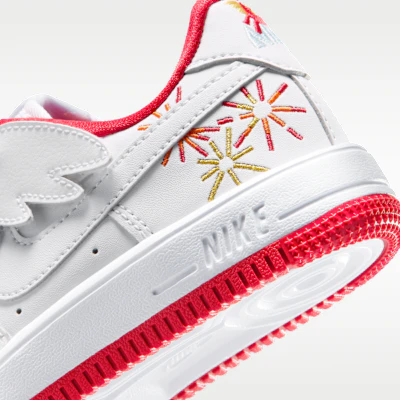 (PS) 耐克Air Force 1 Low简易穿脱 白/白/大学红/白 IQ1136-111 Cheap (PS) 耐克Air Force 1 Low简易穿脱 白/白/大学红/白 IQ1136-111