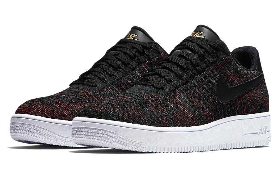 Lookbook Nike Air Force 1 Low Flyknit '黑酒紅' 817419-005