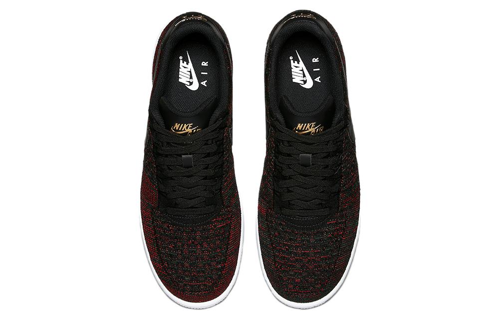 Shop Nike Air Force 1 Low Flyknit '黑酒紅' 817419-005