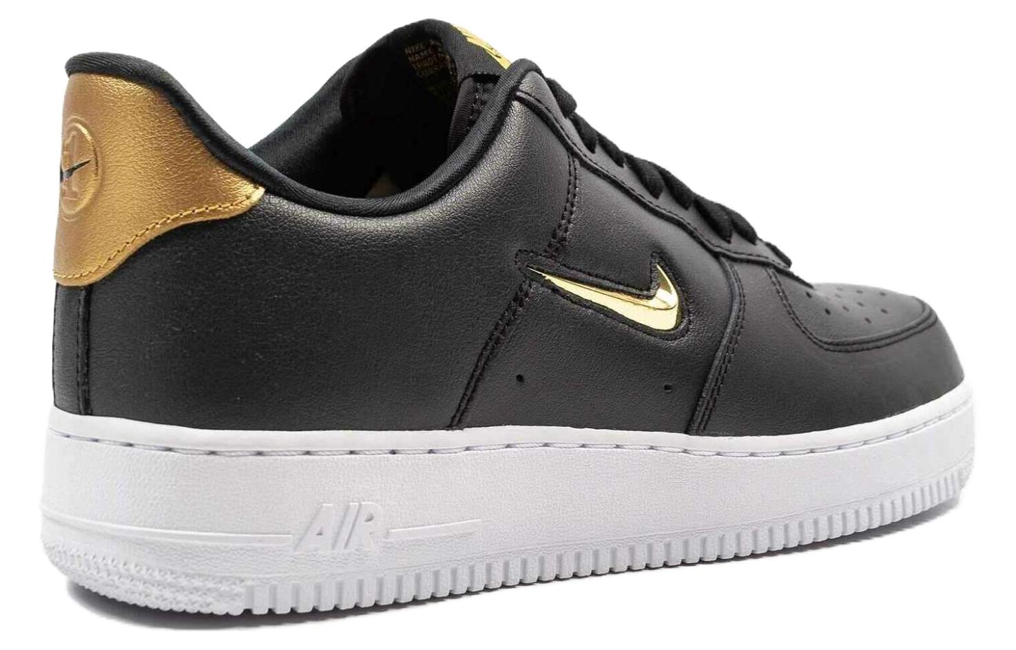 Lookbook Nike Air Force 1 Low Jewel Hitam Emas Metalik AJ9507-003