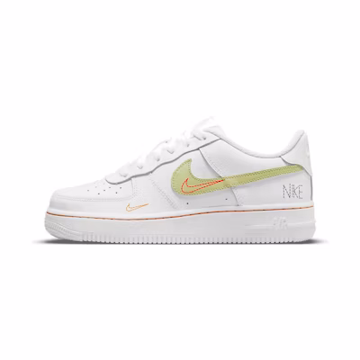 (Youth) Nike Air Force 1 LV8 'White Green Orange'