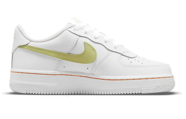 (Youth) Nike Air Force 1 LV8 'White Green Orange' 圖 2