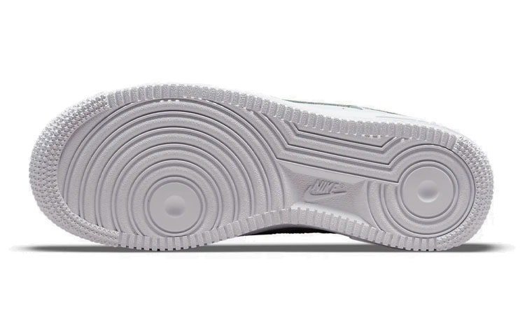 (Youth) Nike Air Force 1 LV8 'White Green Orange' 圖 6