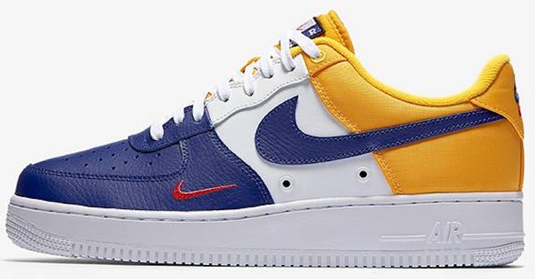 Air force 1 yellow blue on sale
