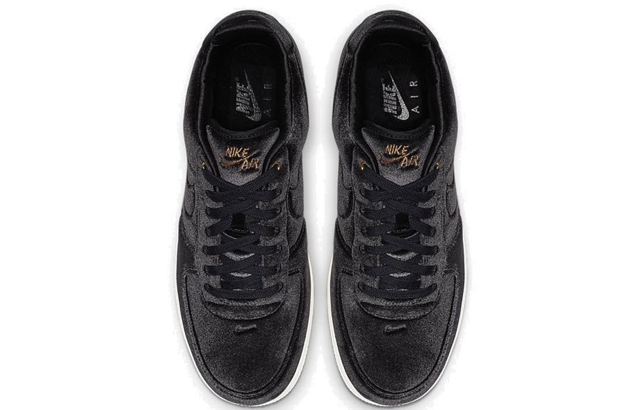 Shop ナイキ エアフォース1 プレミアム ベロア 黒 (Nike AF1 プレミアム ベロア 黒) AT4144-001