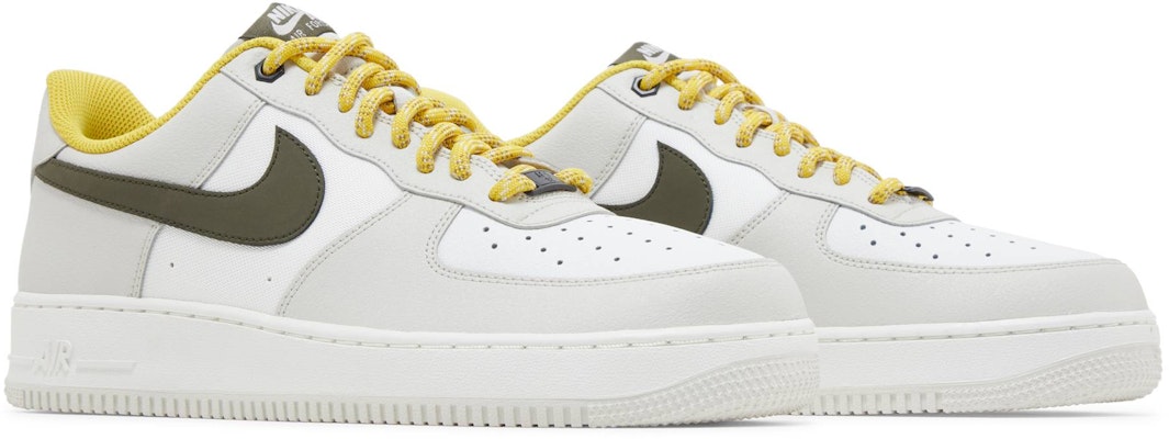 Nike Air Force Low Premium 'Light Bone Vivid Sulfur' Pria Wanita Sneakers FV3628-031