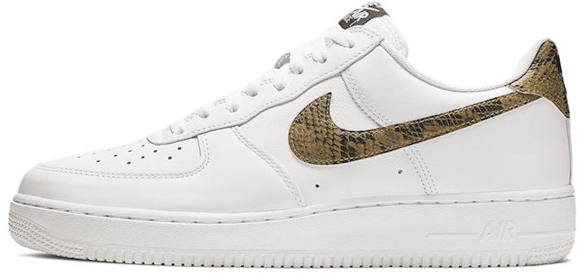 Nike Air Force 1 Low Retro PRM QS 蛇紋 舒適耐用 防滑耐磨 低筒 板鞋 男女同款 白色 Buy Nike Air Force 1 Low Retro PRM QS 蛇紋 舒適耐用 防滑耐磨 低筒 板鞋 男女同款 白色
