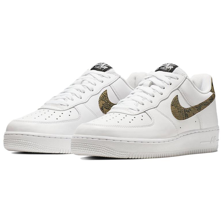 Lookbook 耐克空军1低帮复古米白蛇纹'白棕' AO1635-100-2024