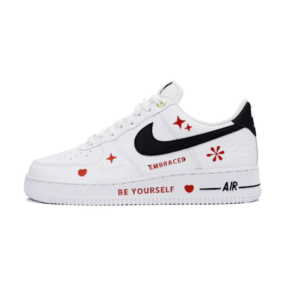Nike Air Force 1 Low SE 'Be Yourself Black White Red'