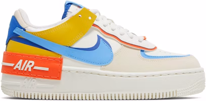 (Women) Nike Air Force 1 Low Shadow 'Sail Game Royal Rush Orange University Blue' CI0919-115 (Women) Nike Air Force 1 Low Shadow 'Sail Game Royal Rush Orange University Blue' CI0919-115