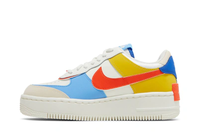 (Women) Nike Air Force 1 Low Shadow 'Sail Game Royal Rush Orange University Blue' CI0919-115