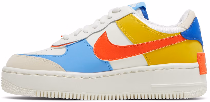 (W) Nike Air Force 1 Low Shadow 'Sail Game Royal Rush Orange University Blue' Malay CI0919-115 Lookbook (W) Nike Air Force 1 Low Shadow 'Sail Game Royal Rush Orange University Blue' Malay CI0919-115