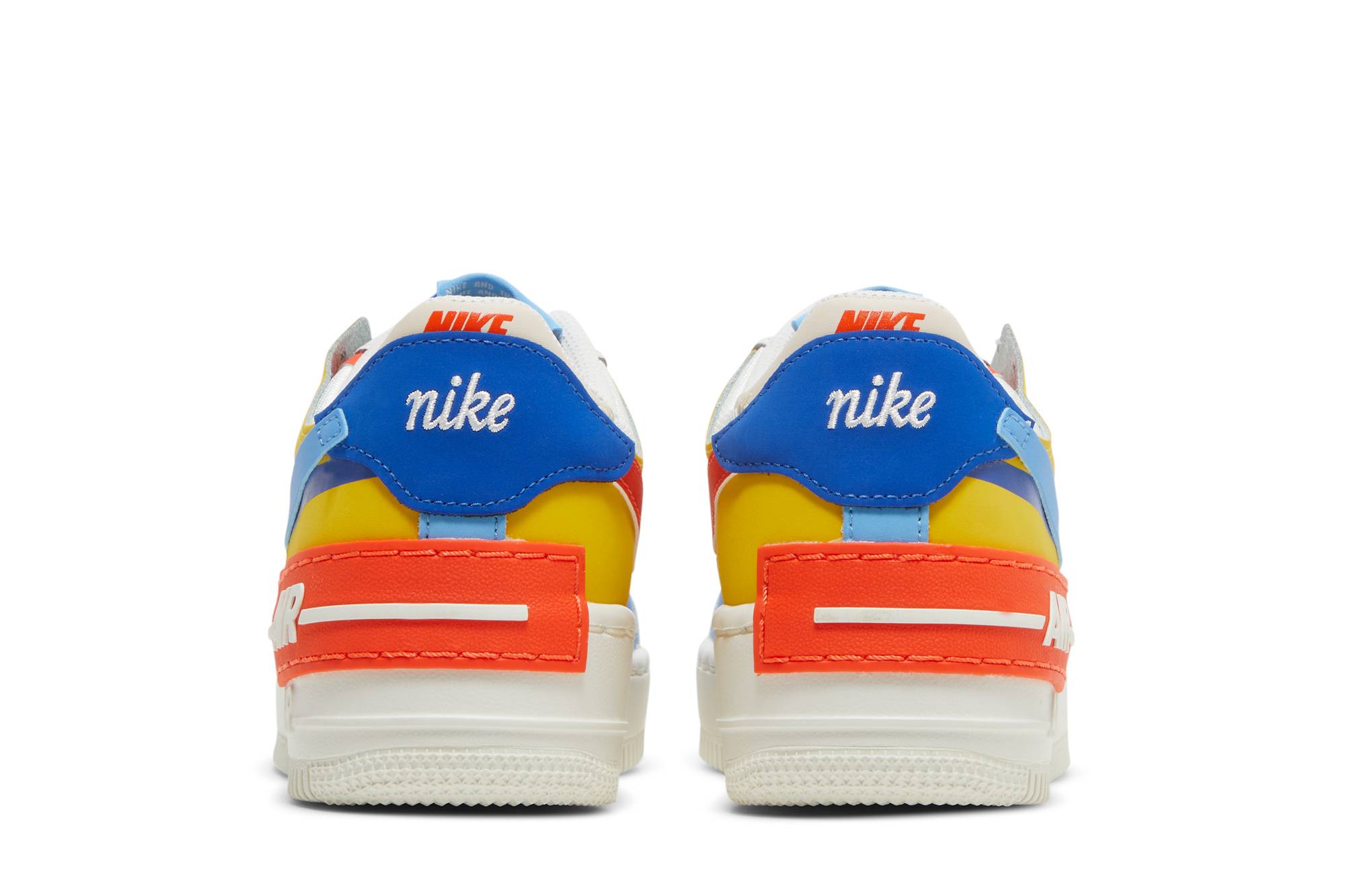 (Women) Nike Air Force 1 Low Shadow ‘Sail Game Royal Rush Orange University Blue’ CI0919-115