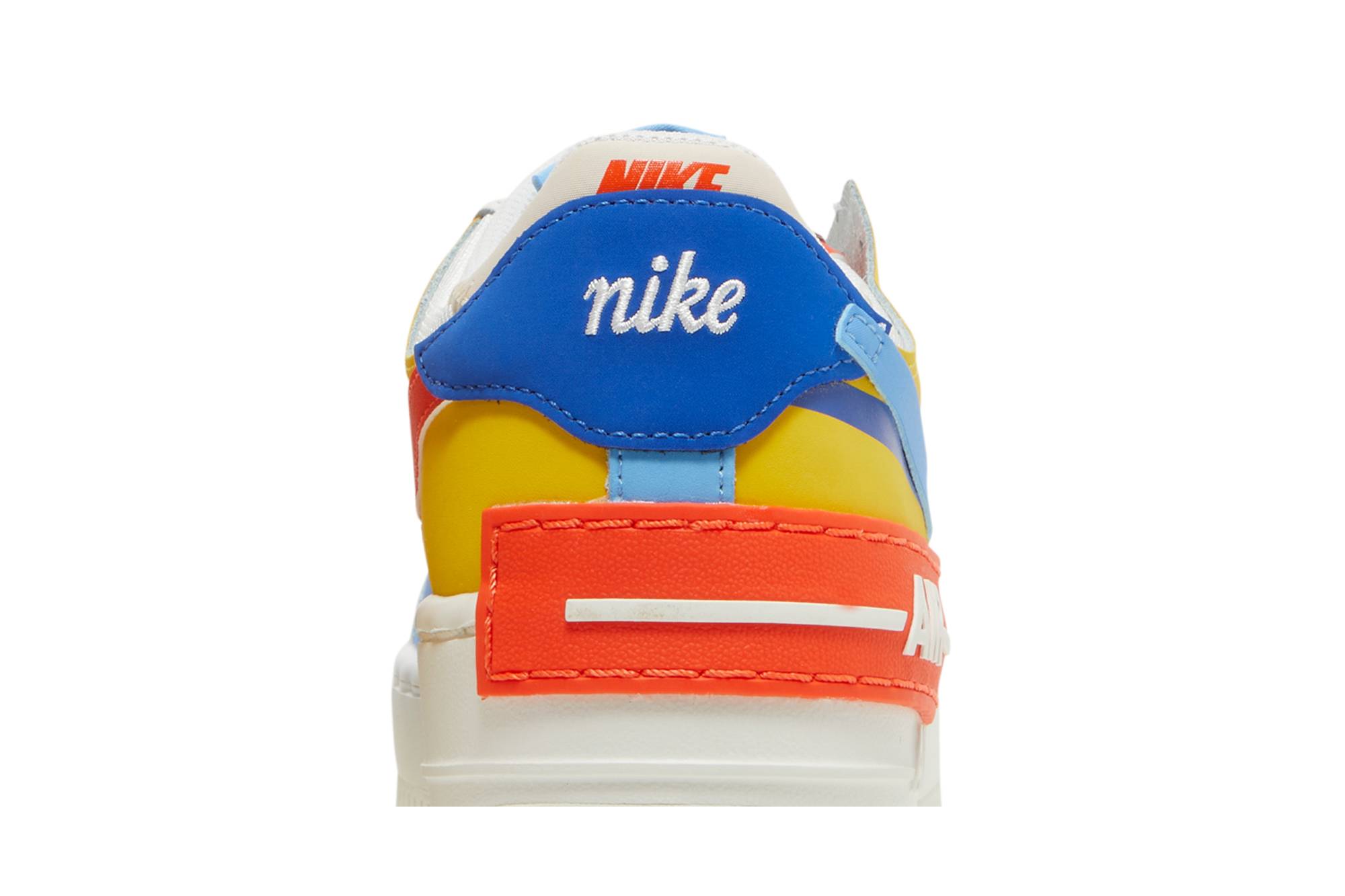 (Women) Nike Air Force 1 Low Shadow ‘Sail Game Royal Rush Orange University Blue’ CI0919-115