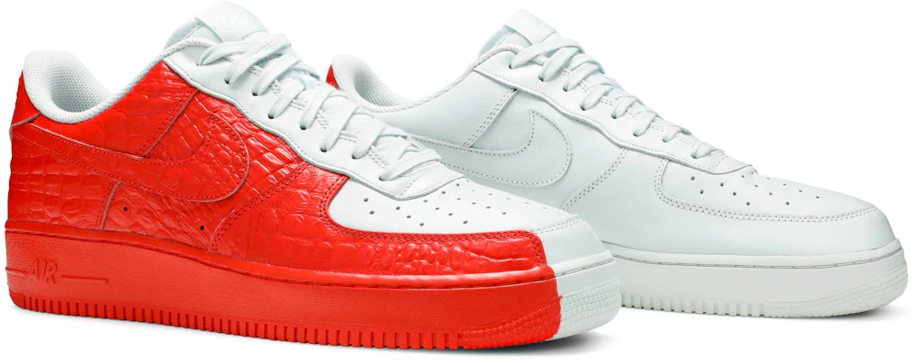 Air force 1 low split grey red best sale