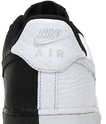 Air force 1 black and white split on sale
