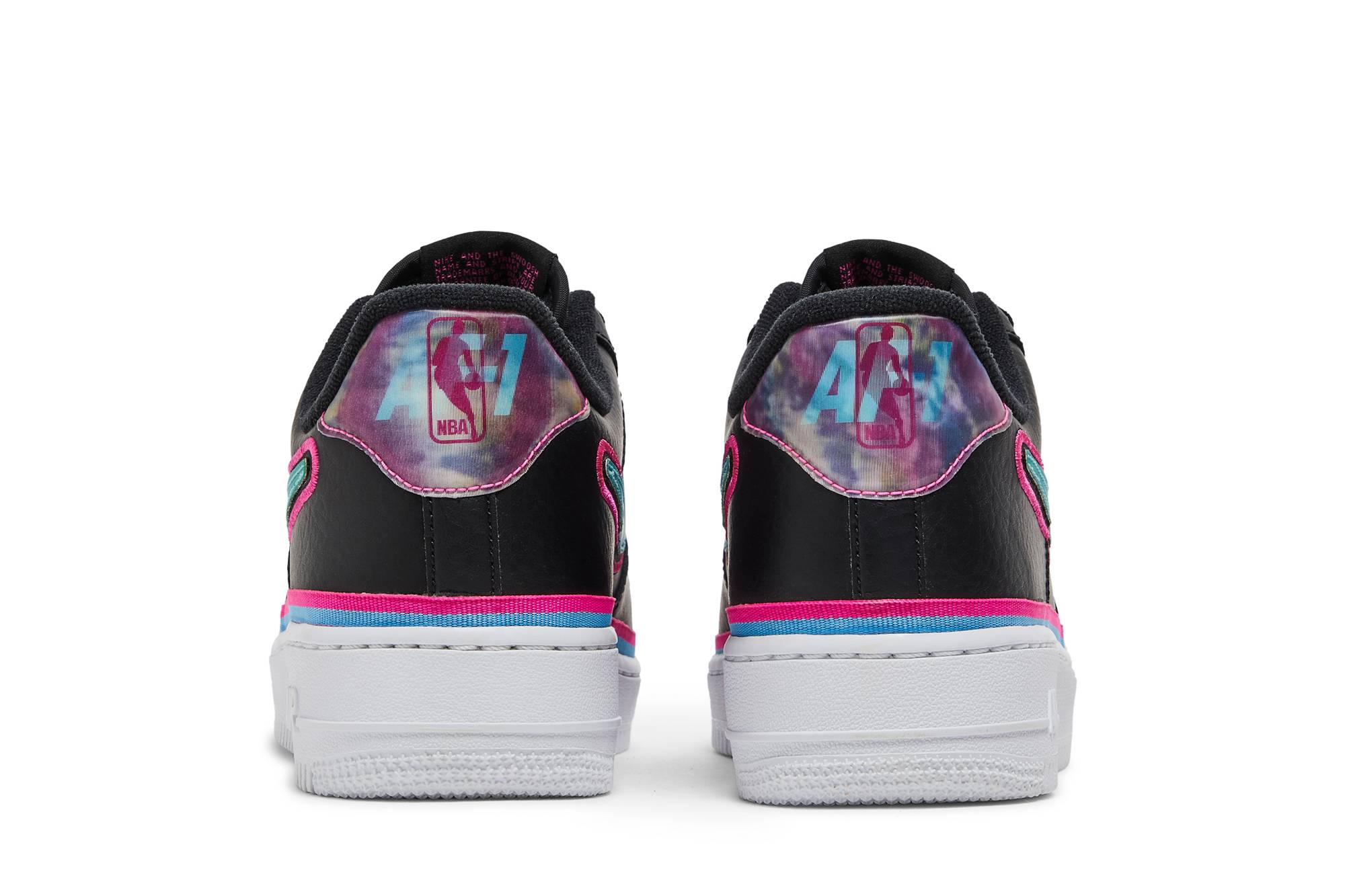 Nike Air Force 1 Low Sport NBA Black Blue Gale Laser Fuchsia 圖 6