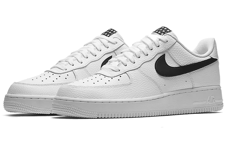 Lookbook Nike Air Force 1 低筒星星白黑 AA4083-103