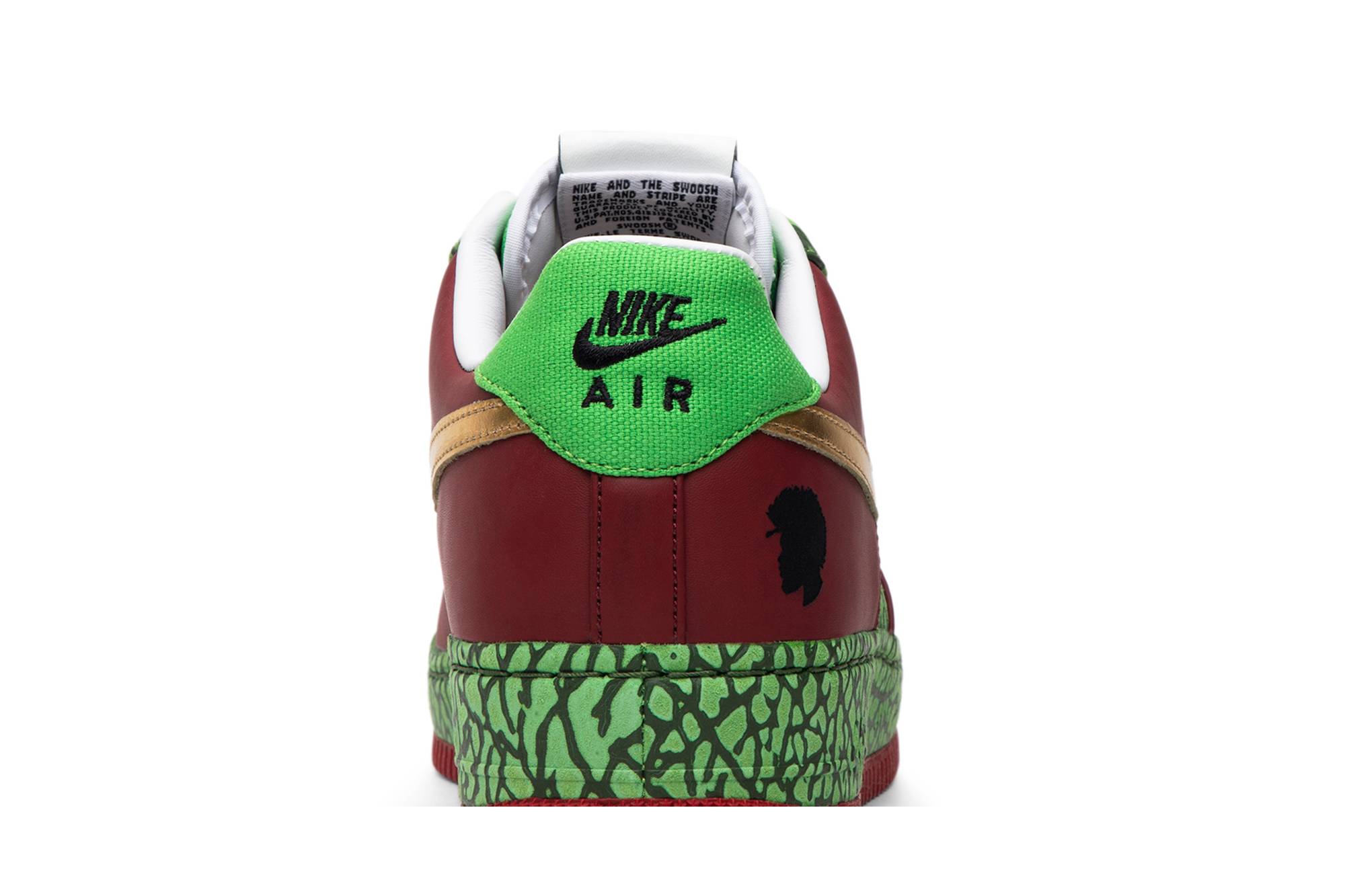 Sizing Nike Air Force 1 Low Supreme I/O 'Questlove' Lelaki 318931-671