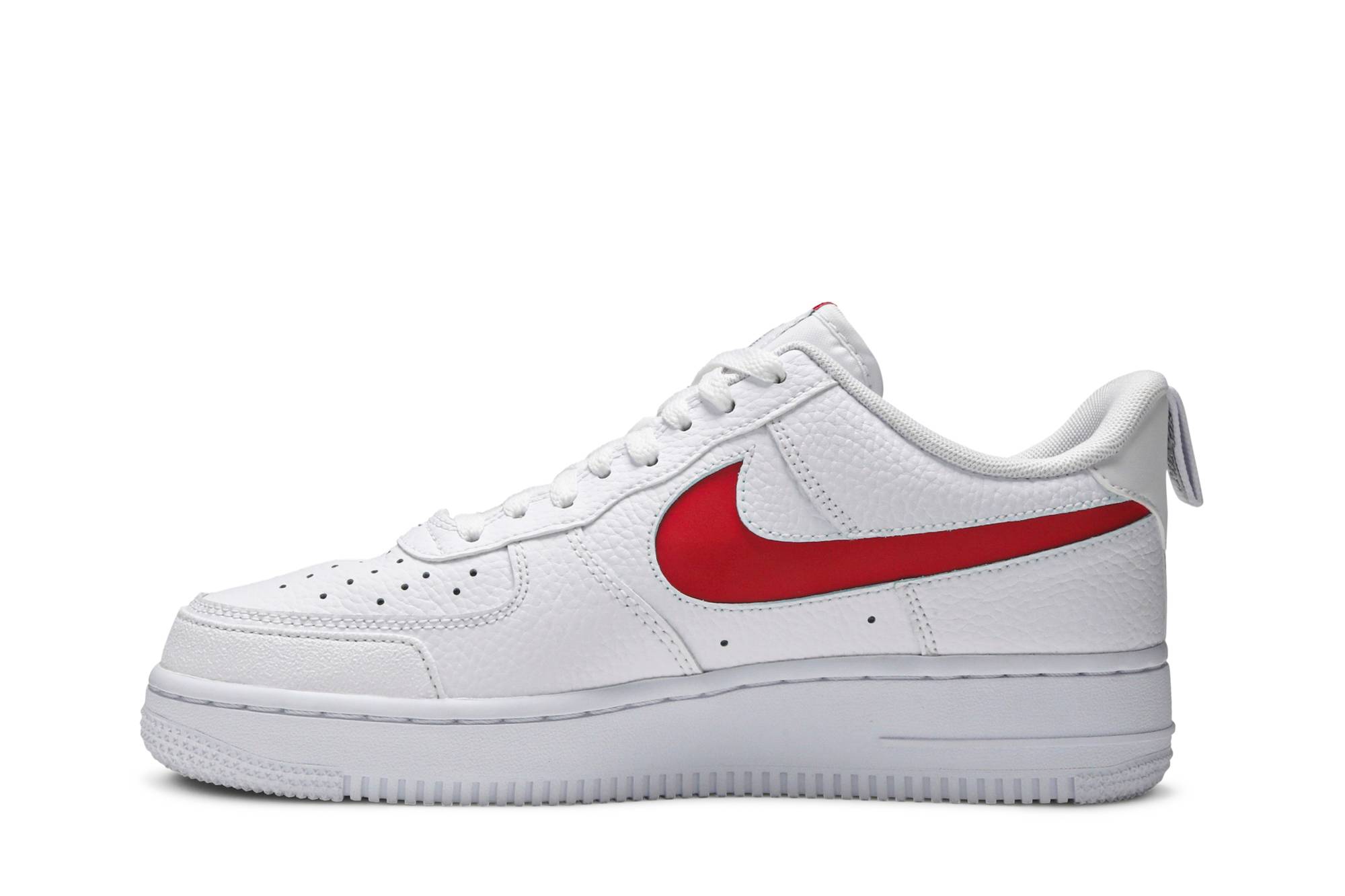 Lookbook Nike Air Force 1 Low LV8 Utility 復古休閒 低幫 板鞋 男款 白紅