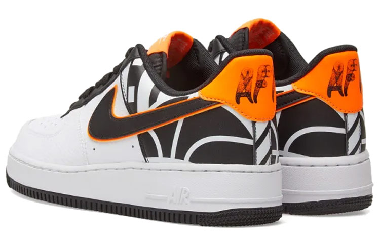 Shop 나이키 에어 포스 1 로우 화이트 블랙 오렌지 823511-104