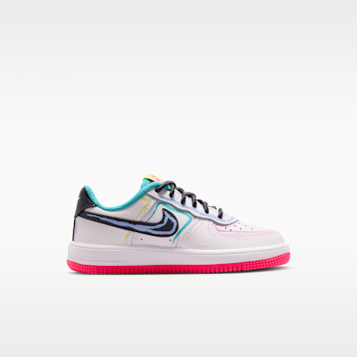 Lookbook (JR) 耐克空军一号低帮 白色/亮粉/仙人掌绿/深灰 IR1821-100