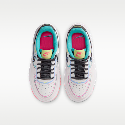 Shop (JR) 耐克空军一号低帮 白色/亮粉/仙人掌绿/深灰 IR1821-100