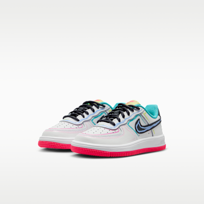 Purchase (JR) 耐克空军一号低帮 白色/亮粉/仙人掌绿/深灰 IR1821-100