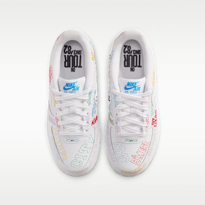 Shop (JR) Nike Air Force 1 LV8 3 白/白 IO9739-100