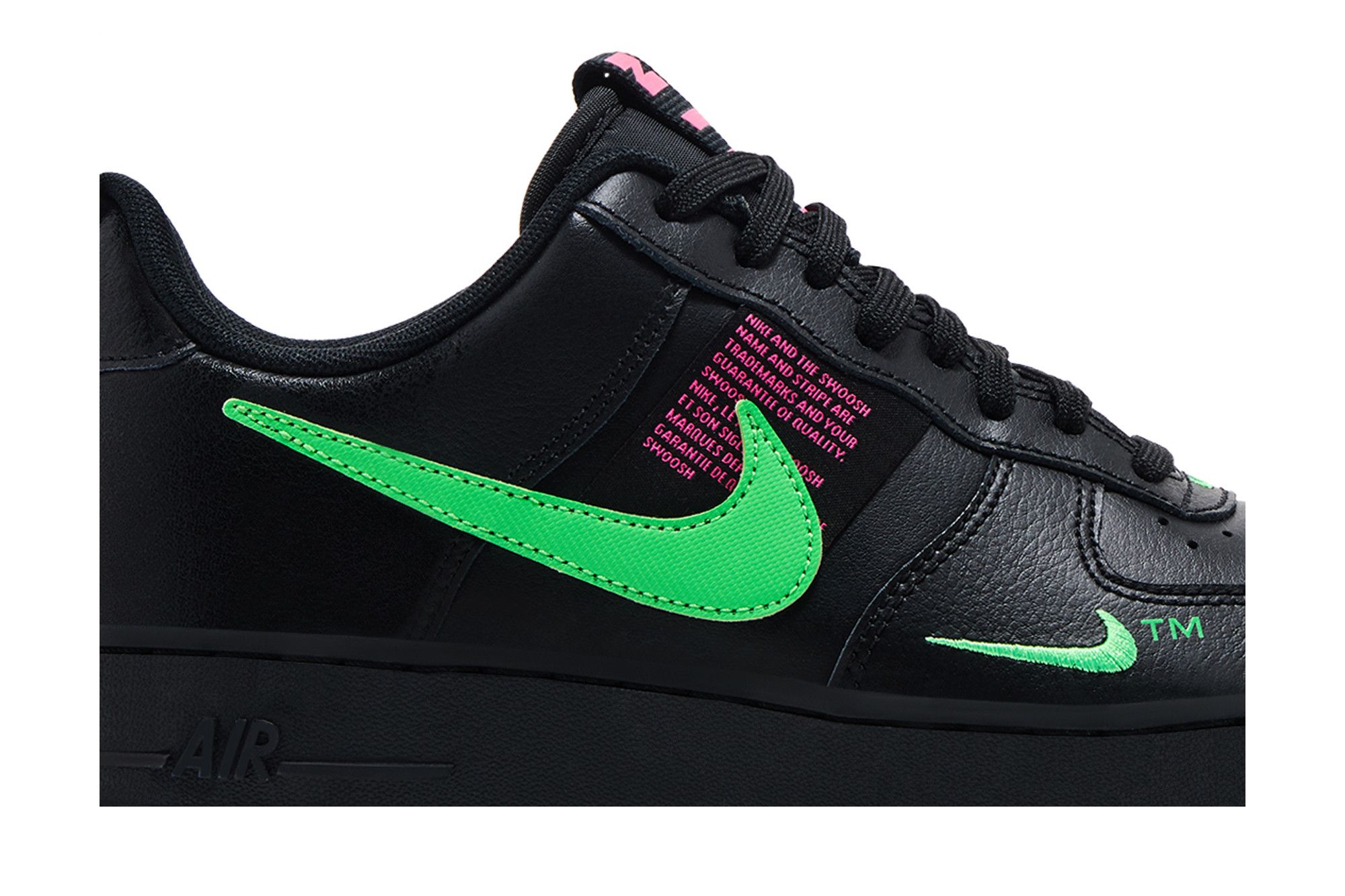 Order Nike Air Force 1 Low LV8 UL 雙勾 復古休閒 低幫 板鞋 男女同款 黑粉綠勾