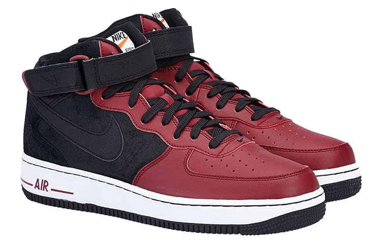 Order Nike Air Force 1 Mid 中筒休閒板鞋 黑紅色