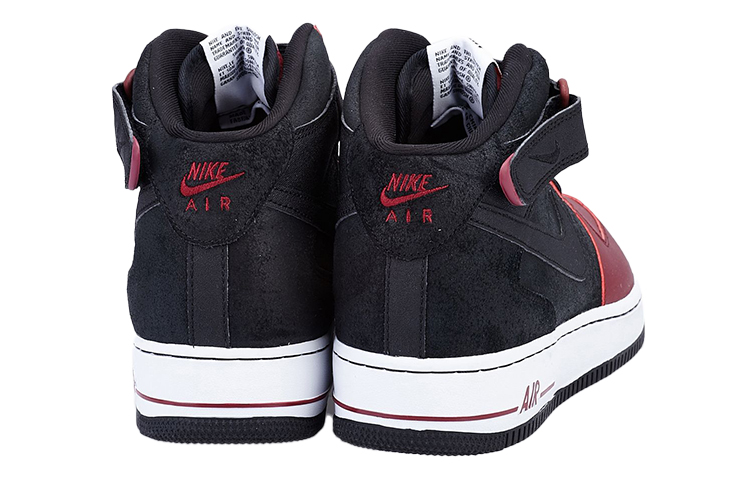 Lookbook Nike Air Force 1 Mid 中筒休閒板鞋 黑紅色