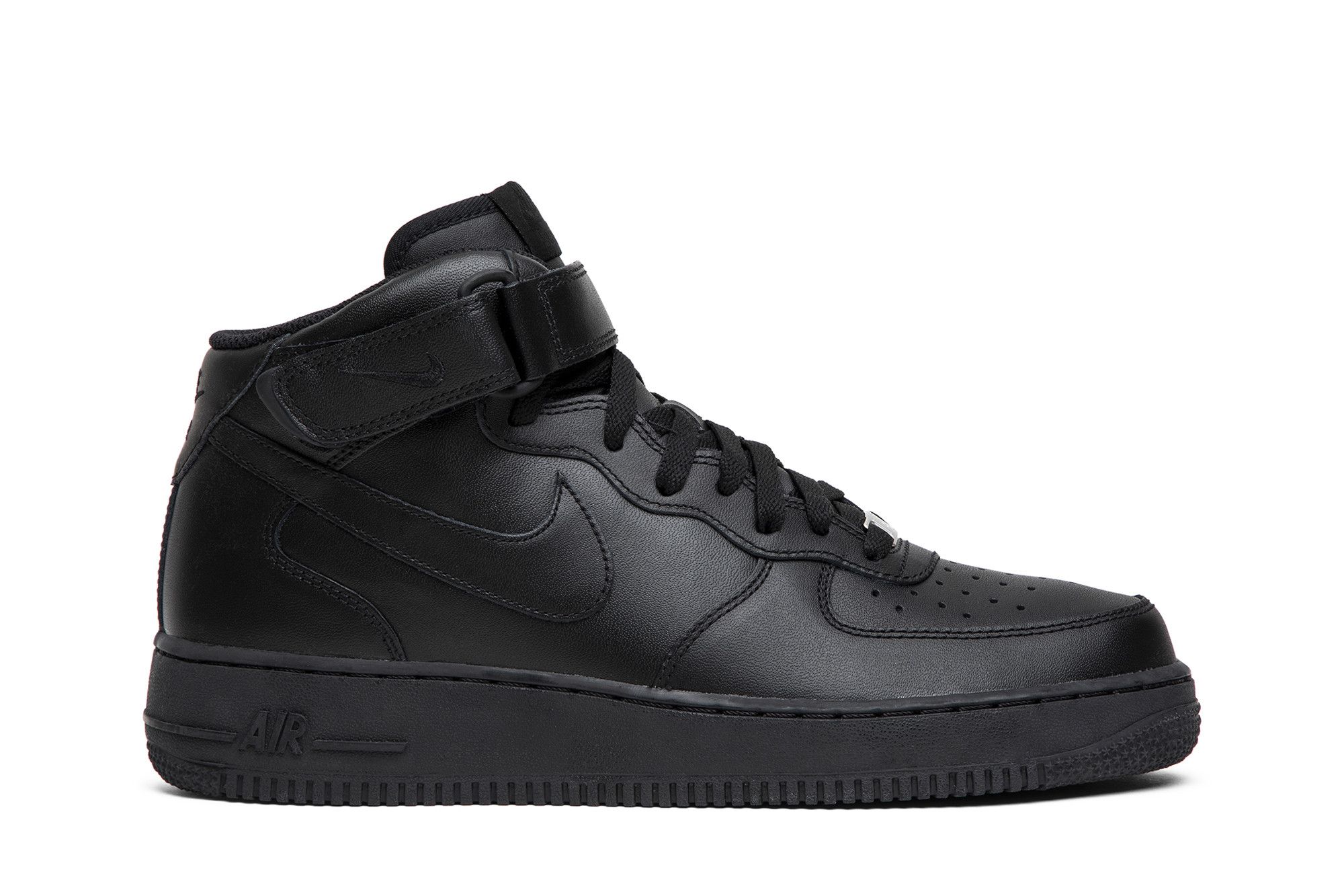 Buy Nike Air Force 1 Mid '07 'Triple Black' Hitam Total 315123-001