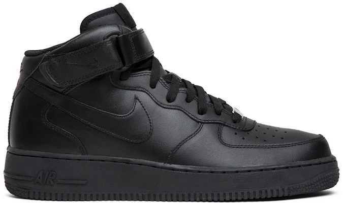 Nike Air Force 1 Mid '07 'Triple Black' Hitam Total 315123-001 Buy Nike Air Force 1 Mid '07 'Triple Black' Hitam Total 315123-001